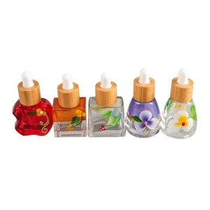 10ml 100pcs bán Hot Hand-Painted Matte thân thiện với môi Glass dropper chai với cap ống bao bì cho tinh dầu dập nóng - Product Image 2
