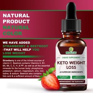 Gotas Líquidas Orales Keto para Pérdida <span class=keywords><strong>de</strong></span> Peso OEM, Extracto <span class=keywords><strong>de</strong></span> Té Verde con <span class=keywords><strong>Fresa</strong></span>, Vinagre <span class=keywords><strong>de</strong></span> <span class=keywords><strong>Sidra</strong></span> <span class=keywords><strong>de</strong></span> Manzana, Control del Apetito, Estimulante del Metabolismo, Quemagrasas - Product Image 3
