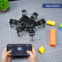 Robot Hexápodo Hiwonder MiniHexa DIY con Visión Artificial y Interacción por Voz, Compatible con Programación y Expansión de Sensores