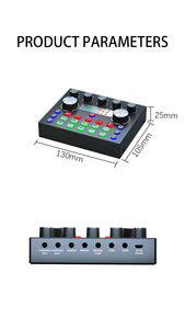Audio profesional S8 <span class=keywords><strong>Set</strong></span> BM800 Micrófono de condensador de estudio inteligente Tarjeta de sonido portátil para transmisión en vivo y grabación de teléfono - Product Image 6