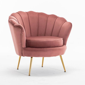 Divano a Petalo in Velluto Leggero a Una Piazza a Forma di U, Mobile per Piccoli Appartamenti, Soggiorno, Camera da Letto - Popolare su Negozi Online - Product Image 2