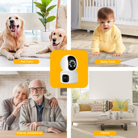 Offre Spéciale caméra de sécurité à domicile 4mp HD vidéo WiFi intelligent intérieur détecteur de suivi de mouvement Vision nocturne double objectif caméra sans fil