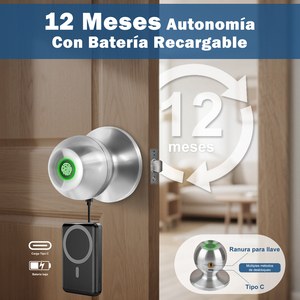 <span class=keywords><strong>Serratura</strong></span> Intelligente per Porta in Alluminio <span class=keywords><strong>con</strong></span> Telecamera, Controllo Accessi, Impronte Digitali e App TUYA per Casa e Camera da Letto - Product Image 3