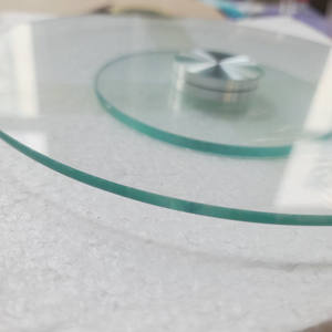 Plateau tournant Lazy Susan en <span class=keywords><strong>verre</strong></span> <span class=keywords><strong>trempé</strong></span> <span class=keywords><strong>pour</strong></span> <span class=keywords><strong>table</strong></span> à manger Grand plateau rotatif à 360 ° Plateau de service transparent en <span class=keywords><strong>verre</strong></span> - Product Image 2
