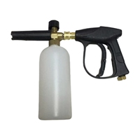 Pistolet à mousse en laiton 1L avec raccord rapide 1/4 pouce, équipement multifonctionnel pour lavage de voiture, lance à mousse pour neige