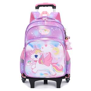 Vente chaude Enfants Polyester Amovible École Primaire Trolley Sac À Dos Sacs avec Roues - Product Image 6