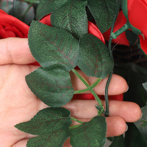 <b>Artificial</b> Rose Vines <b>Hanging</b> <b>Basket</b> Silk Flower Wall Decor For Wedding Home Decoration - Product Image 3