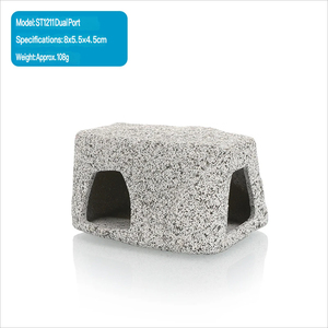 Aquarium Fischbecken Landschaftsgestaltung Umweltfreundlicher Zylindrischer Keramiktopf Pflege Dekoration <span class=keywords><strong>Pleco</strong></span>-Höhle Zucht 1,5L Mehrere Größen - Product Image 3