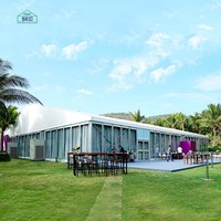 Carpas de Lujo Personalizadas para Bodas, 10x20, Tela de PVC, Postes de Aluminio, Impermeables, para 200-500 Personas, Eventos y Fiestas al Aire Libre