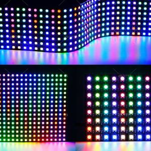 Tira de <span class=keywords><strong>Luz</strong></span> LED WS2812B de Color Mágico, 5mm, LED a Todo Color 5050 SMD300 CRI90 CE, Uso en Interiores, Controlador de Tira de <span class=keywords><strong>Luz</strong></span> Flexible con IC Integrado - Product Image 1