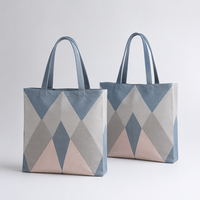 Meilleur sac personnalisable en tissu de coton léger, prêt à l'emploi et sur mesure, avec motif étoile givrée de Noël, idéal pour le marché et la vente.