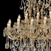 Lustre rectangulaire en cristal de luxe pour mariage Maria Theresa