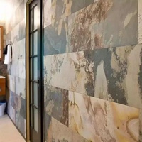 Panneau en pierre frittée de marbre naturel ultra-fin, flexible et pliable, panneau décoratif créatif pour l'intérieur et l'extérieur