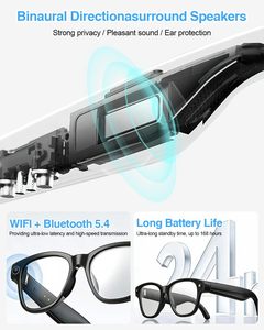 Smart Sunglasses Outdoor Sports Headset Call Recording Video AI Voice Translation Smart <b>Glasses</b> <b>With</b> <b>Camera</b> - Product Image 2