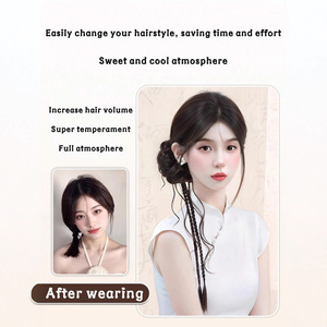 Peluca de cola de caballo de marca nacional Flower Bud Dragon Beard, cabello Remy largo, resistente al calor, modelo Miss Wig PY620 22 - Product Image 5