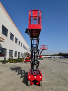 เครื่องยกกรรไกรไฟฟ้าด้วยตัวเองแบบ XE100C แมนด์เครื่องจักรก่อสร้างแพลตฟอร์มการทำงานทางอากาศ - Product Image 6