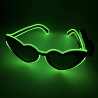 Vente flash Lunettes de fête LED Fil lumineux néon Style rave Lunettes clignotantes pour Noël Fête de remise de diplôme Ramadan Saint-Valentin Jouets
