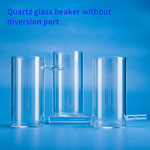 फैक्ट्री कस्टम क्यूarzo ने सिलिका उच्च तापमान पारदर्शी बेलनाकार क्वार्ट्ज बीकर को बिना स्टब्स के - Product Image 4