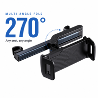 Nouveau support de téléphone pour voiture de grande taille, hauteur réglable, fonction de rotation, matériau ABS, compatible iPad, bras télescopique, fixation sur guidon