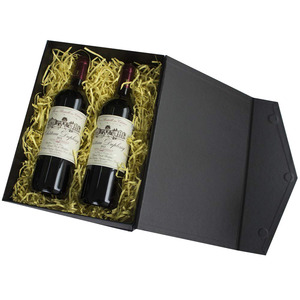 Caja de embalaje de papel magnético plegable de regalo de cartón rígido negro personalizado al por mayor - Product Image 2