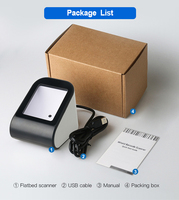 Escáner de código QR USB automático con lector de código de barras 1D 2D Caja de pago móvil Tamaño A4 en stock