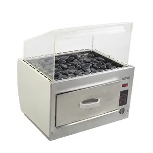 Commerciële Vulkanische Steen Maïs Grill Machine Elektrische Zoete Aardappel Gebraad Bakken Oven
