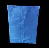 Sac de rangement en plastique bleu facile à ouvrir avec tube en plastique pour l'emballage alimentaire