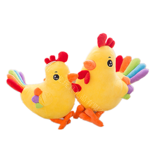 محاكاة الشركة المصنعة دمية محشوة الديك الطفل يعرف الحيوانات أفخم لعبة PP القطن التطريز أحجام مخصصة عالية الجودة الملونة - Product Image 6