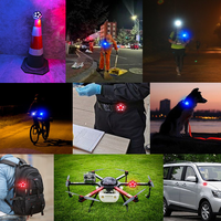 Feu de signalisation d'urgence pour voiture, rotatif à 360 degrés, magnétique, LED, étanche IP65, rechargeable 800 mAh, avec fonction stroboscopique et sonore, en ABS