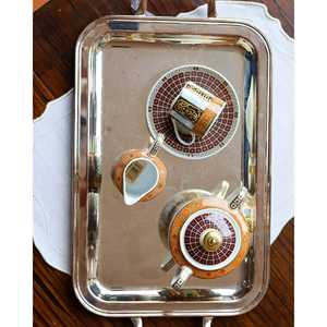 Bernardoux 12-Piece Ceramic <b>Coffee</b> and <b>Tea</b> <b>Set</b> with Grand Versailles Decoration 200ml Cups and Saucers Model Number - Product Image 5