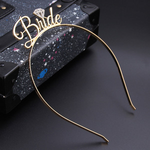 Diadema de corona de boda para mujer, diadema de moda europea y americana para novia - Product Image 4