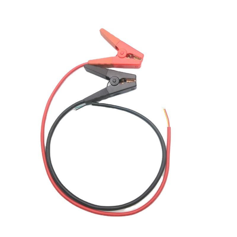Красный и черный цвет Аллигатор клип выделенная тестовая линия, автомобильный шнур батареи
