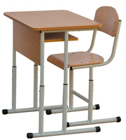 Ensemble de table simple, pratique et tendance, pour salle de classe, bureau d'étude et chaise réglables en hauteur