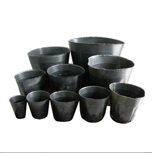 Pot de culture rond <span class=keywords><strong>en</strong></span> <span class=keywords><strong>plastique</strong></span> noir de 4 à 12 pouces, gobelet nutritif, bac de culture <span class=keywords><strong>pour</strong></span> la transplantation de semis <span class=keywords><strong>en</strong></span> pépinière - Product Image 4