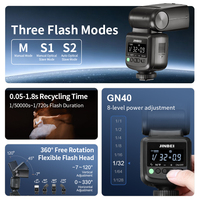 Flash portable JINBEI Hi-360 pour appareil photo, déclencheur sans fil universel à griffe unique, lumière flash Speedlite