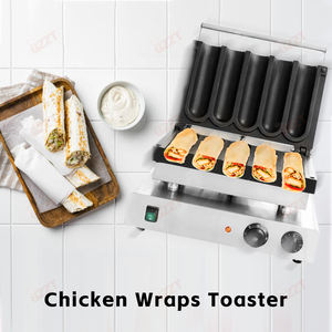 Pemanas seragam komersial Makanan Cepat Meksiko Taco mesin gulung Sandwich mesin panggang roti mesin gulung ayam dengan <span class=keywords><strong>timer</strong></span> 5 menit - Product Image 2