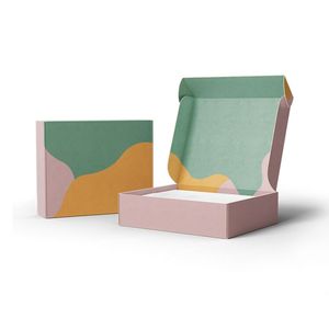Craft Kraft Recycled Folding Corrugated Cardboard Printing Shipping Boxes Craft Gift Kraft Packaging Custom Logo Mailer Packing Paper Boxes