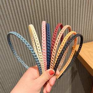 Accesorio de Aro para el cabello con calavera alta para mujer, venta al por mayor, nueva cadena hueca trenzada, diadema para lavado de cara - Product Image 2