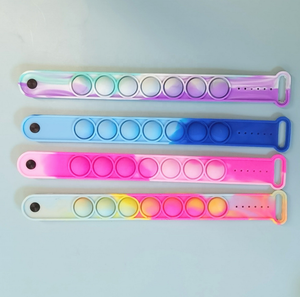 Promozionale indossabile Push Poping Bubble giocattoli sensoriali antistress Finger Press polsino in Silicone <span class=keywords><strong>per</strong></span> bambini e adulti - Product Image 5