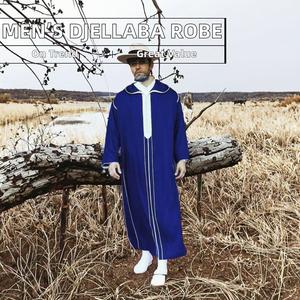 CCY <span class=keywords><strong>Boubou</strong></span> <span class=keywords><strong>Homme</strong></span> Musulman Vêtement Islamique à Capuche Jubbah Qamis Bisht Robe Marocaine à Manches Longues Thobe Ramadan - Product Image 2