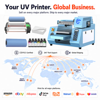 Impresora UV Plana 3047 A3 con 2 Cabezales de Impresión Epson XP600, CMYK, Blanco, Barniz, Software RINN RIP, 720X1440 DPI, Máquina LED