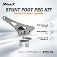Kit de repose-pieds antidérapants usinés CNC ShieldX pour moto Surron Light Bee LBX, moto tout-terrain, repose-pieds Surron
