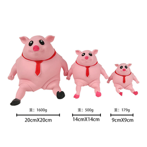 2025 Tpr <b>Squishy</b> Stress Toy Pink Cute Animal Stretch Sand Decompression Toys Fidget Stress <b>Squishy</b> Pig for Squeeze Toys - Product Image 6