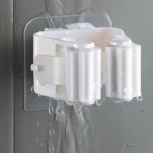 עמיד למים רכוב אמבטיה קיר-רכוב צינור יניקה תליית צינור יניקה מתלה עם אחסון mop - Product Image 5