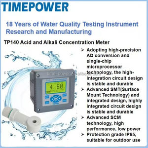 เครื่องวัดความเข้มข้นของกรด-ด่างออนไลน์ <span class=keywords><strong>NaCl</strong></span> HCl HNO3 NaOH H2SO4 <span class=keywords><strong>KOH</strong></span> HF  พร้อมวัดความเค็ม - Product Image 4