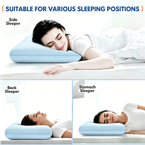 Almohadas de Espuma Viscoelástica Refrescantes para Dormir, 1 Unidad - Soporte para el Cuello para Dormir de Lado, Diseño Moderno, <span class=keywords><strong>Material</strong></span> de Poliéster/Algodón - Product Image 4