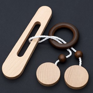 En gros, Jouet d'évasion classique : Anneau magique, Anneau de puzzle en bois avec corde, Casse-tête Lu Ban, Jeux d'intelligence pour enfants - Product Image 3