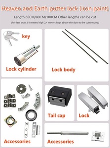 Thép không gỉ Con lăn tấn công Shim SS hoảng loạn thanh thoát thiết bị rim đình công cho đôi cửa duy nhất - Product Image 5