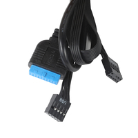 Cable PCB para Panel Frontal de Caja de Ordenador, Conector Dual USB 2.0+USB3.0+Audio HD