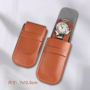 Wholesale PU Leather <b>Watch</b> Storage Bags Ready-to-assemble Flip-top <b>Watch</b> Storage Bags Wristwatch Bags Custom logo Gifts - Product Image 6